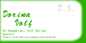 dorina volf business card